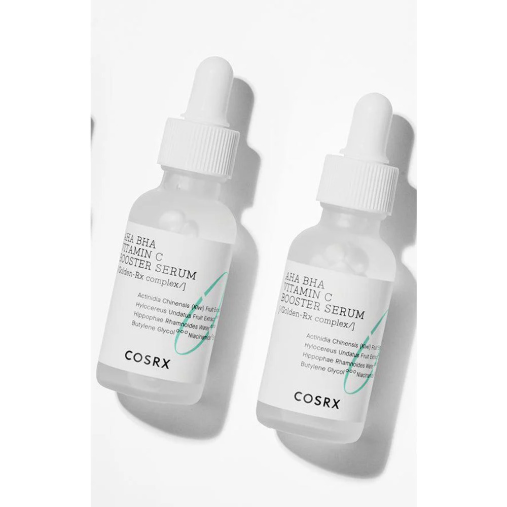 2x COSRX Refresh AHA BHA Vitamin C Booster Serum, 1.01 fl oz (30 ml) New